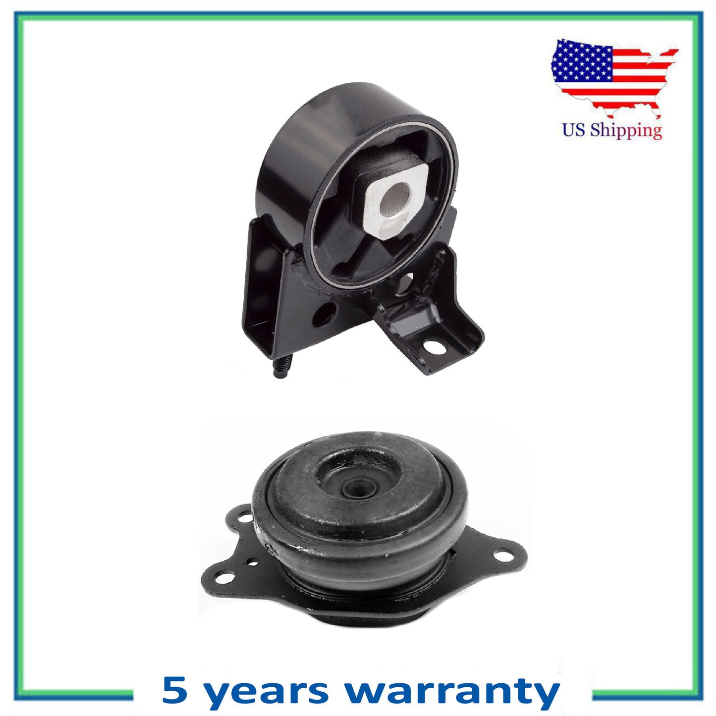 Set 2Pcs Engine Motor & Trans Mount For 07-11 Nissan Altima Hybrid FWD 2.5L
