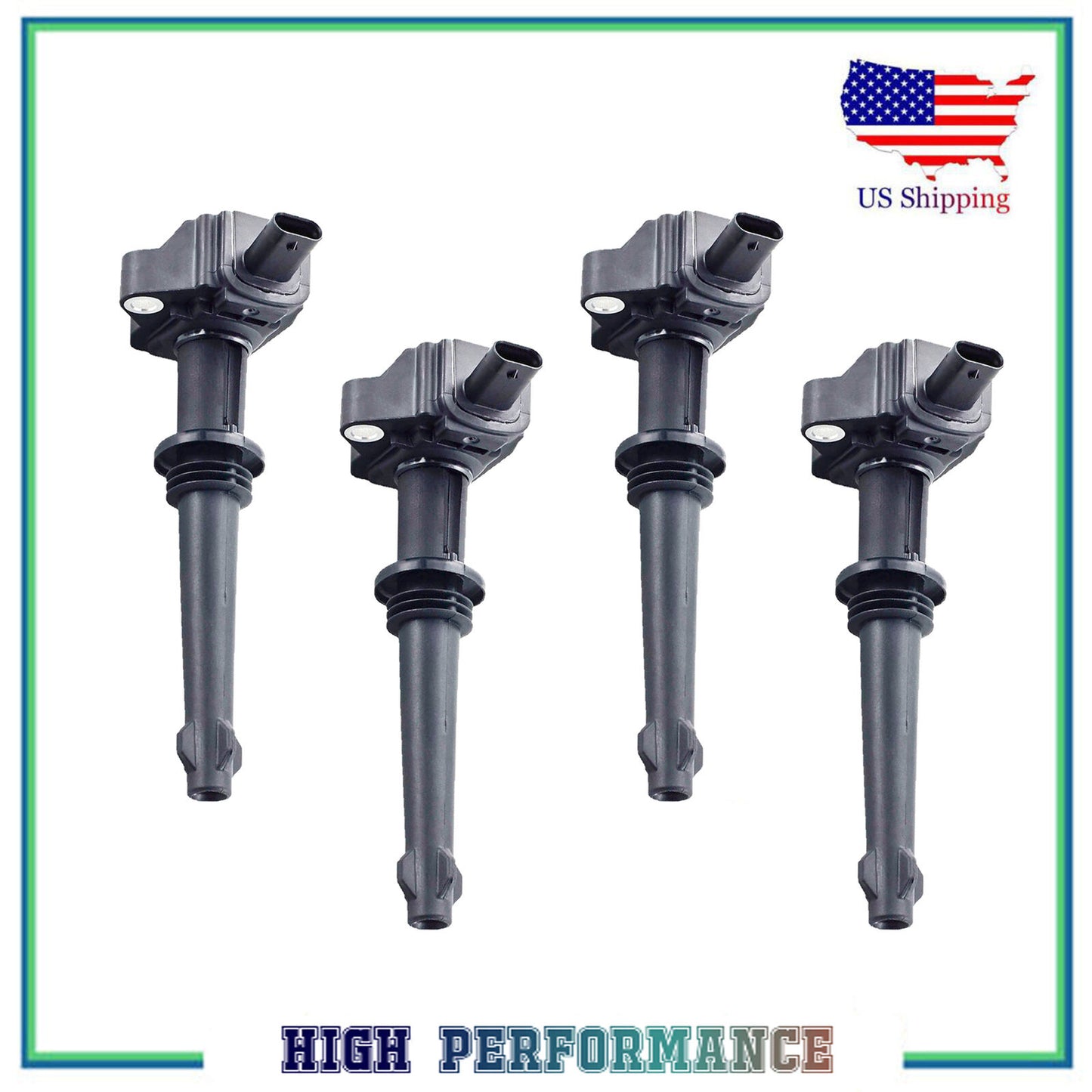 4PCS Allumage Bobine Pour UF637 E1137 C1850 5C1907 Jaguar XF Xfr XJ Xk XKR-S