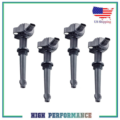 4PCS Allumage Bobine Pour UF637 E1137 C1850 5C1907 Jaguar XF Xfr XJ Xk XKR-S