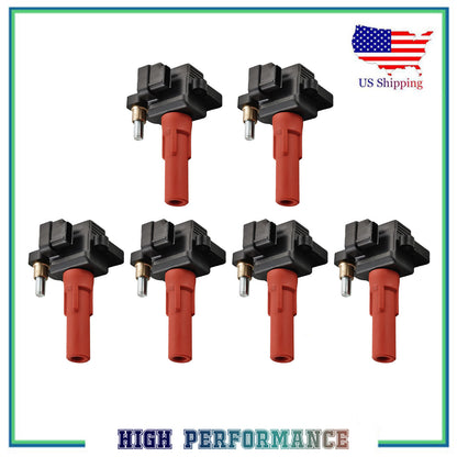 6PCS Ignition Coil For UF666 C-864 22433AA610 Subaru Legacy Tribeca Outback 3.6L