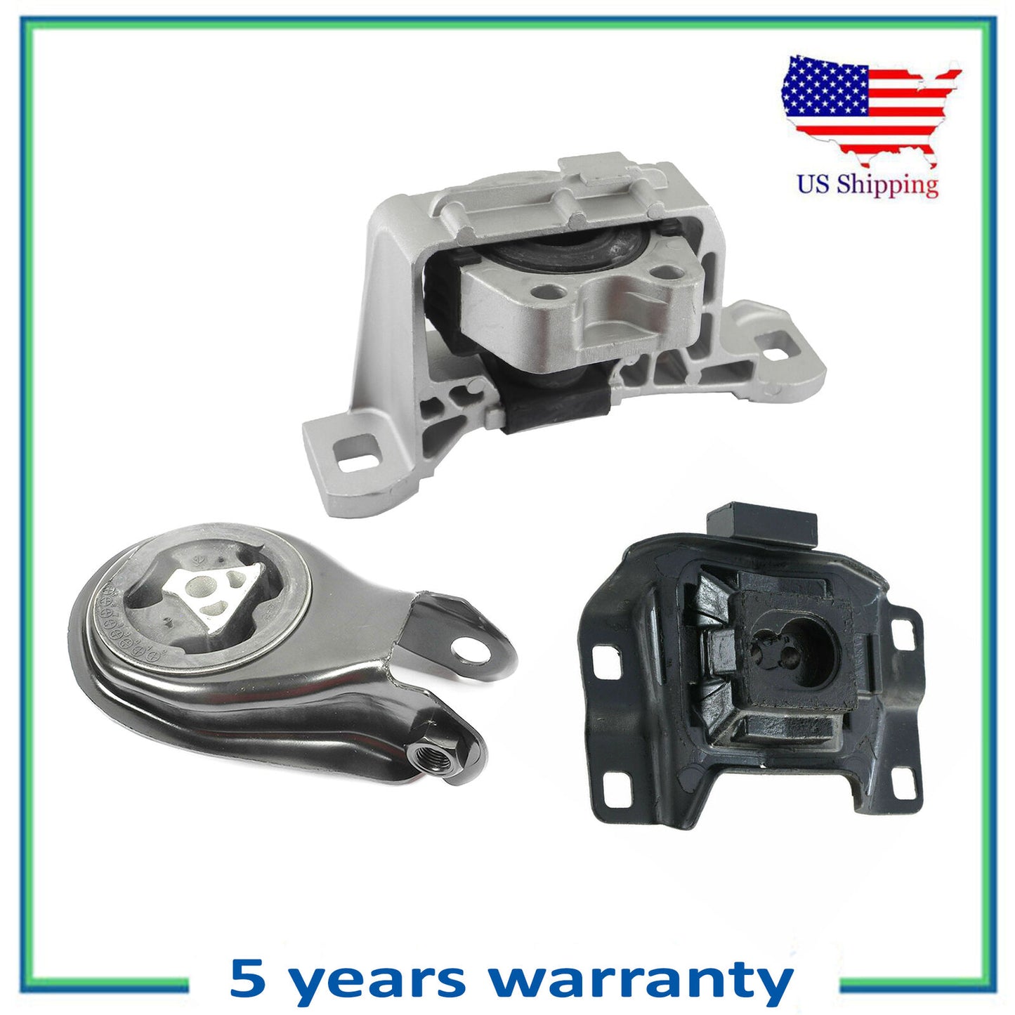 Juego De 3PCS Nuevo Motor & Transmisión Manual Montaje Para 2010 Mazda 3 2.0L