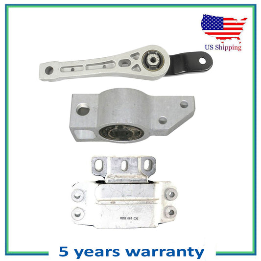 3PCS Motor & Trans Mount For FWD VW Jetta 1.9L Rabbit 2.5L 6965 6962 6959