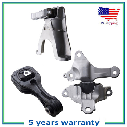 Set of 3Pcs Engine Motor & Automatic Trans Mount For 2018-2020 Honda Civic 2.0L