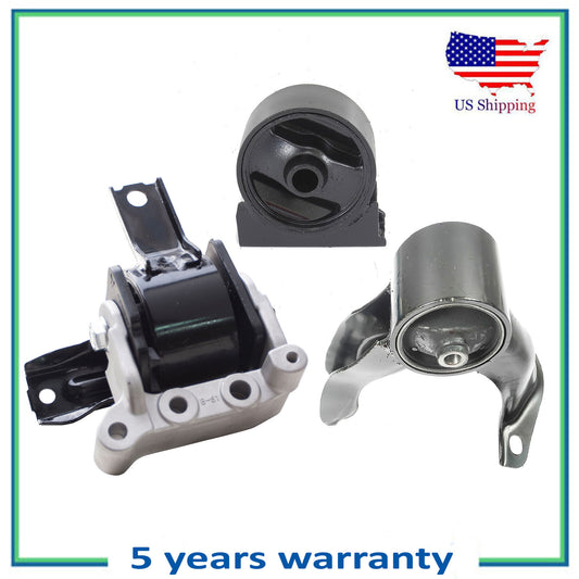 Set of 3PCS New Engine Motor Mount For 2009 2010-2017 Mitsubishi Lancer 2.4L L4