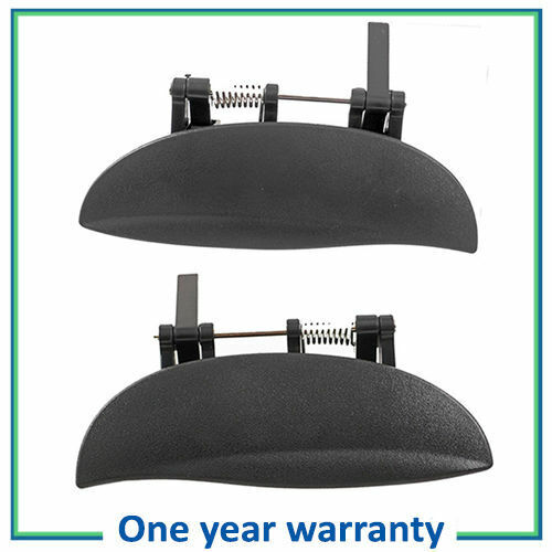 Rear Left Right Outer Outside Door Handle DS493 Pair Set For Hyundai Atos Black