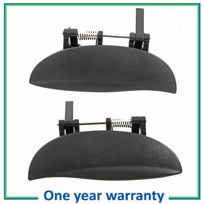 Rear Left Right Outer Outside Door Handle DS493 Pair Set For Hyundai Atos Black