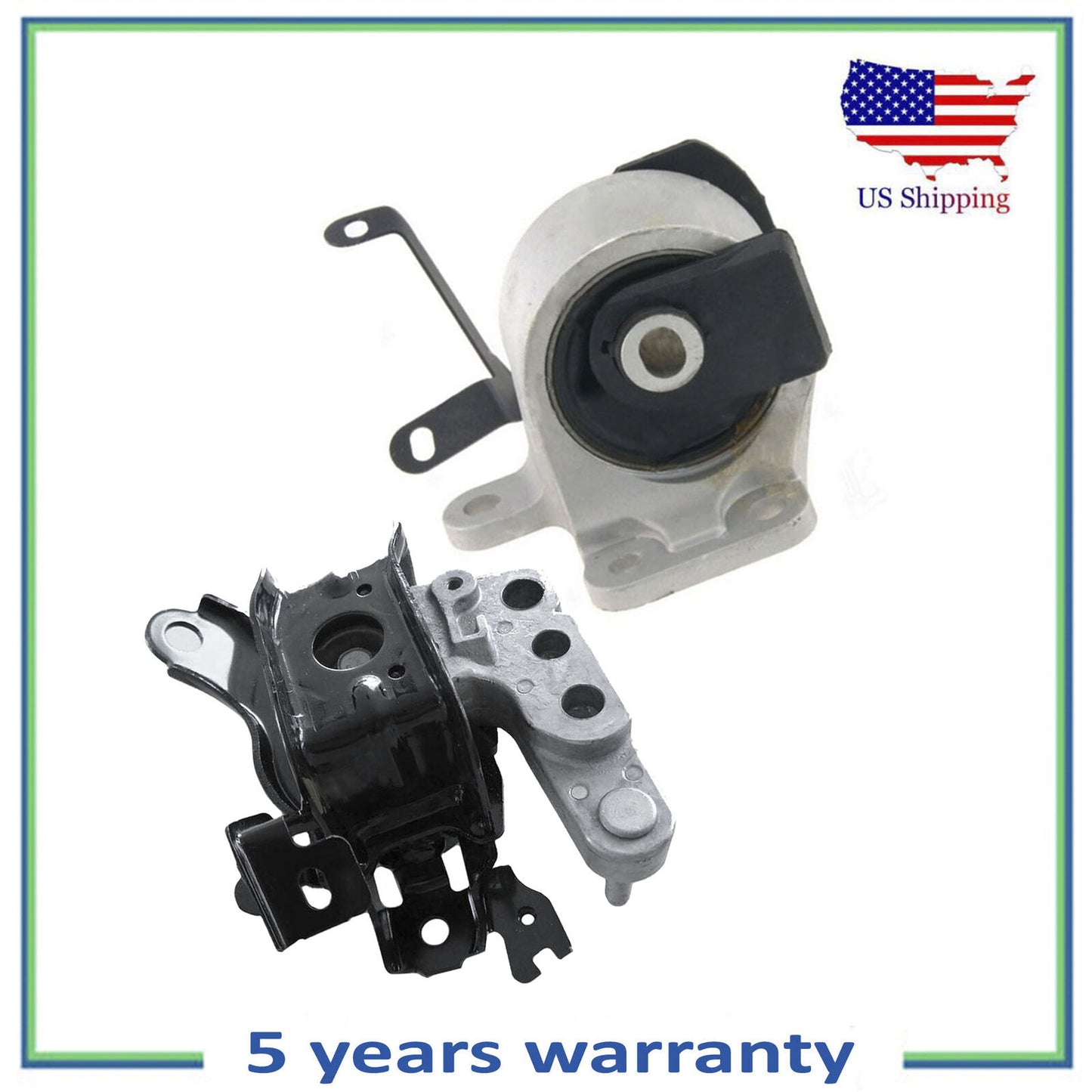 Set 2PCS Hyd. Right Engine & Left Auto Trans. Mount For 18-22 Toyota Camry 2.5L
