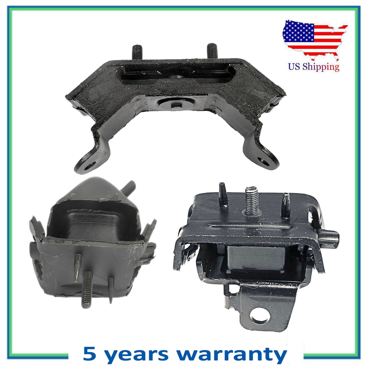 Set of 3PCS Engine Motor & Auto Trans Mount For Explorer Mountaineer 4.0 4.6 4WD