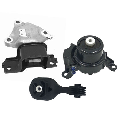 Set 3PCS Engine Motor & Auto Trans Mount For Honda Fit 15-19, City 17-19 1.5L EX