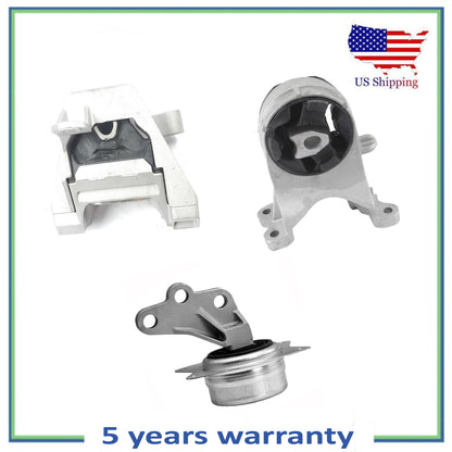 Set 3PCS Engine Motor & Auto Transmission Mount For 2008-2010 Pontiac G6 2.4L L4
