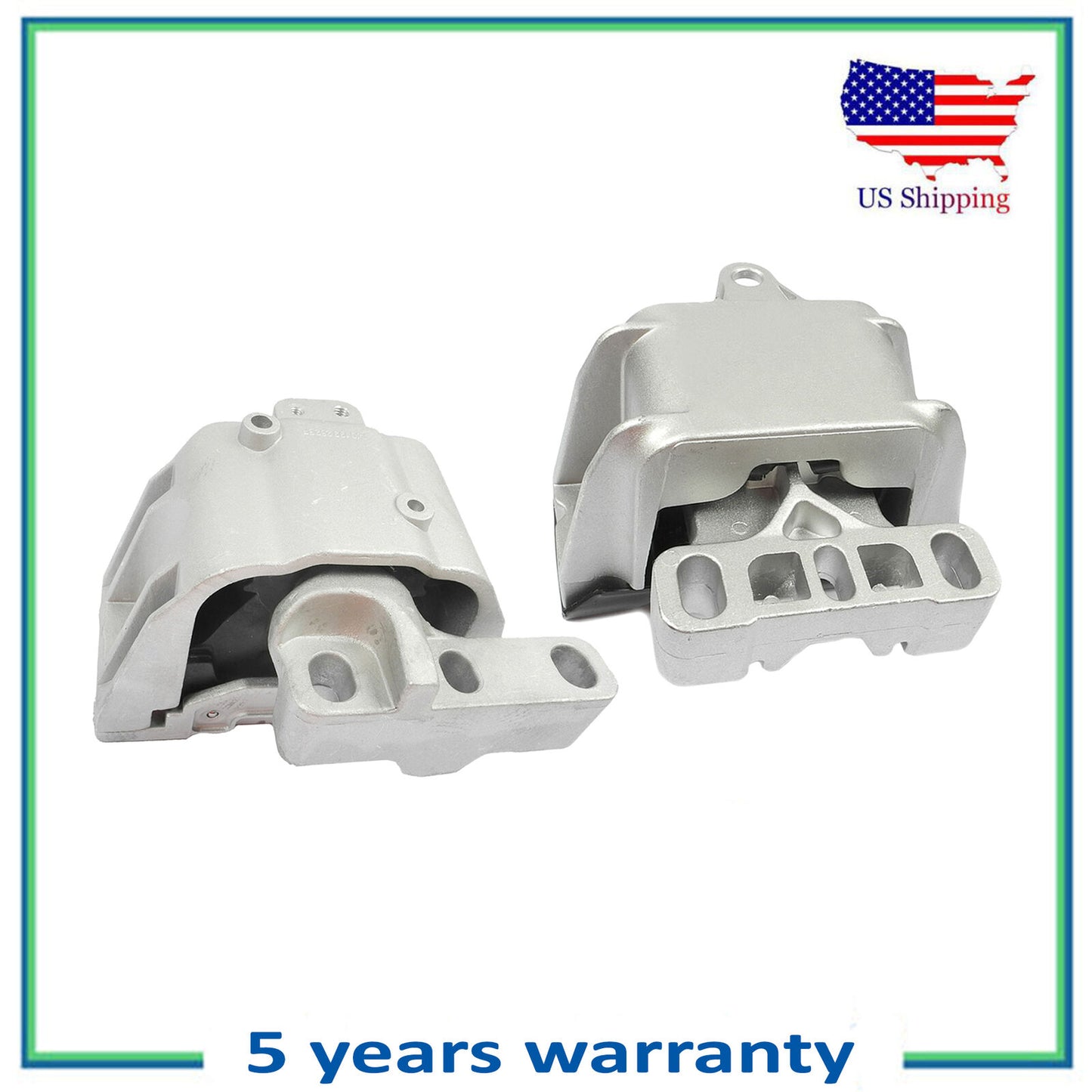 2PCS Moteur & Trans Montage Pour 1999-2005 VW Beetle Golf Jetta 6929 6930