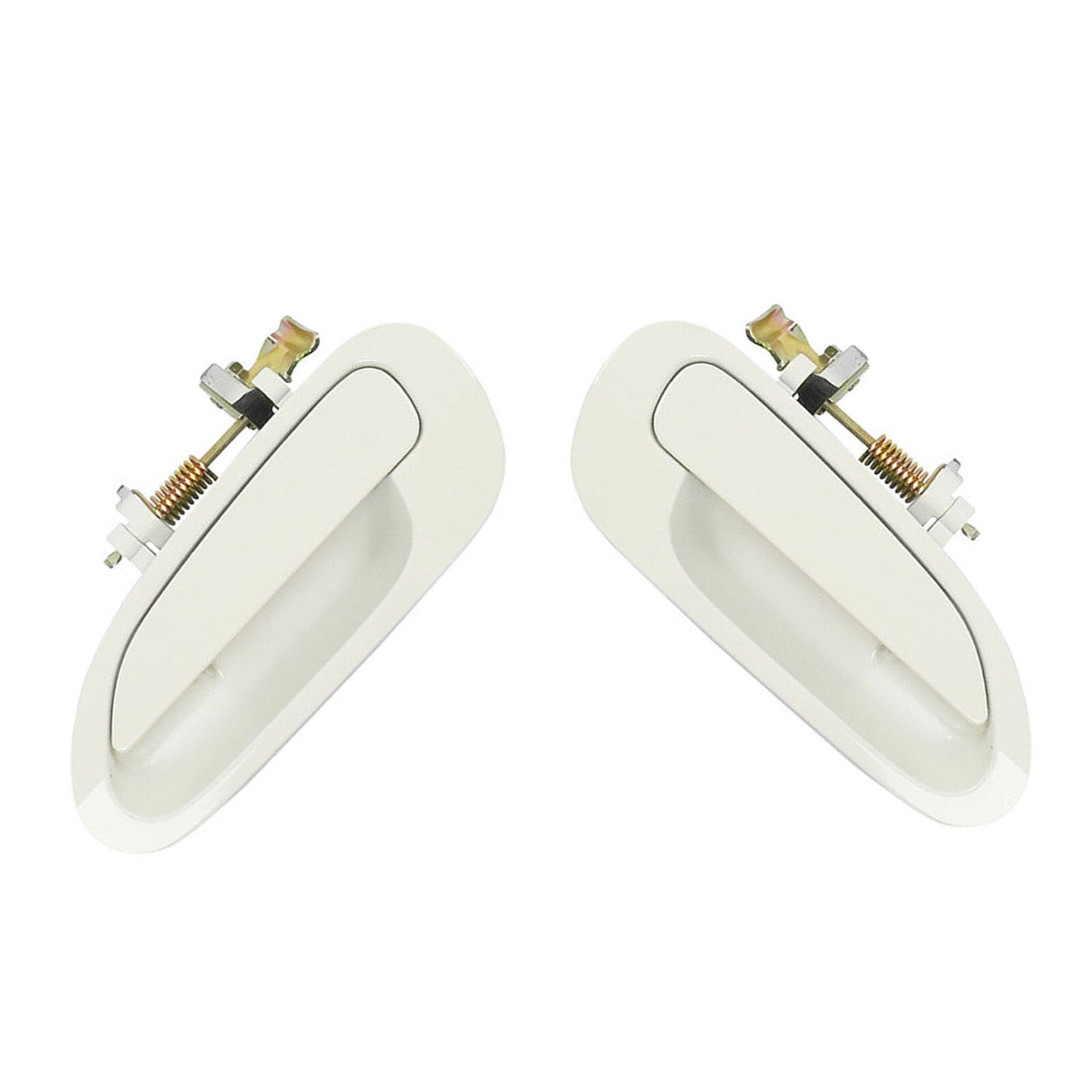 Rear Pair Set Outside Door Handle For 98-2002 Honda Accord NH578 Taffeta White