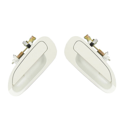 Rear Pair Set Outside Door Handle For 98-2002 Honda Accord NH578 Taffeta White