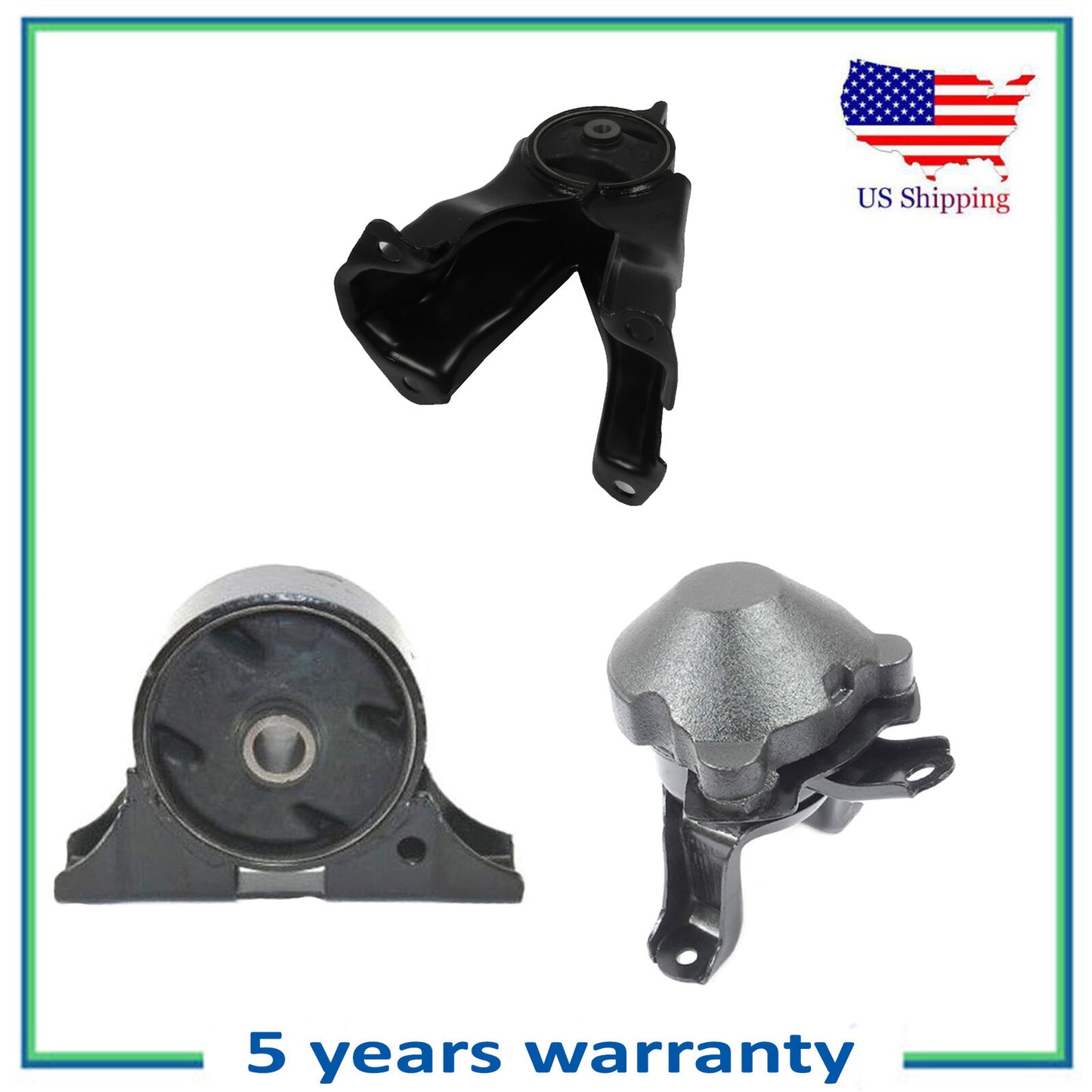 3PCS Motore Montante Per 2006-2012 Mitsubish Eclissi 3.8L 4624 4627 4629
