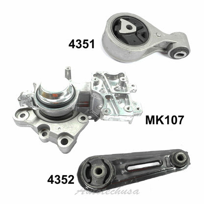 Engine Motor & Trans. Mount For Nissan Rogue Sentra 2.5L M1351 4351 4352 MK107
