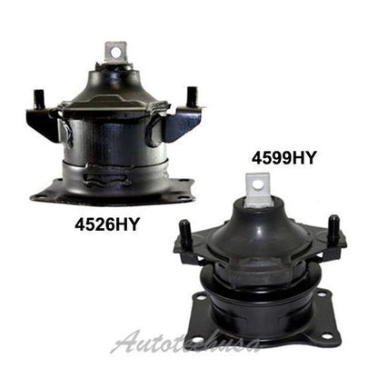 M906 Front & Rear Engine Motor Mount Set 2PCS For 2004-2008 Acura RL TL 3.2 3.5L