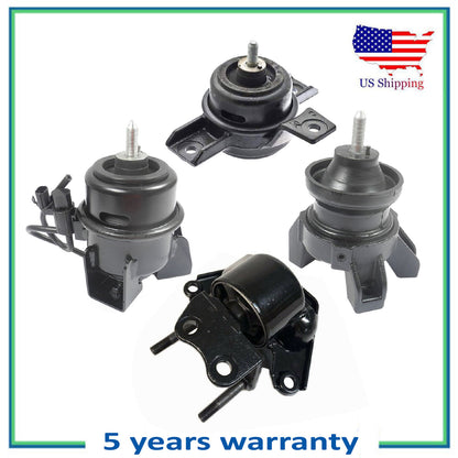 Set 4 pcs Engine Motor & Trans Mount For 2007-2009 Hyundai Santa Fe 3.3L-V6