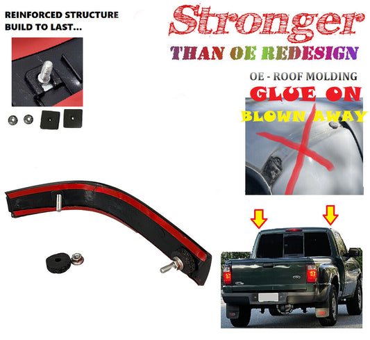 Left Driver LH Side Upgraded Roof Molding New For 1998-2011 Ford Ranger Red