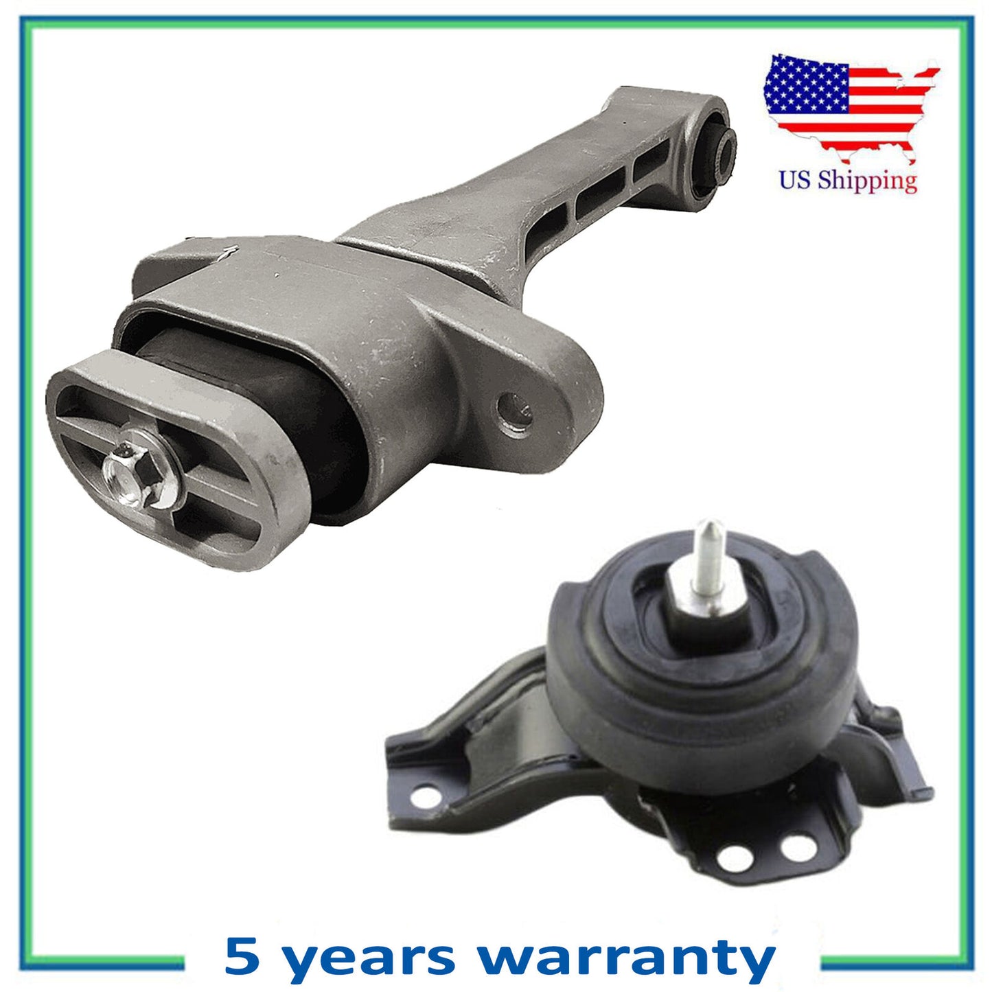 Set 2Pcs Torque Strut and Front Engine Motor Mount For Hyundai 13-16 Santa Fe