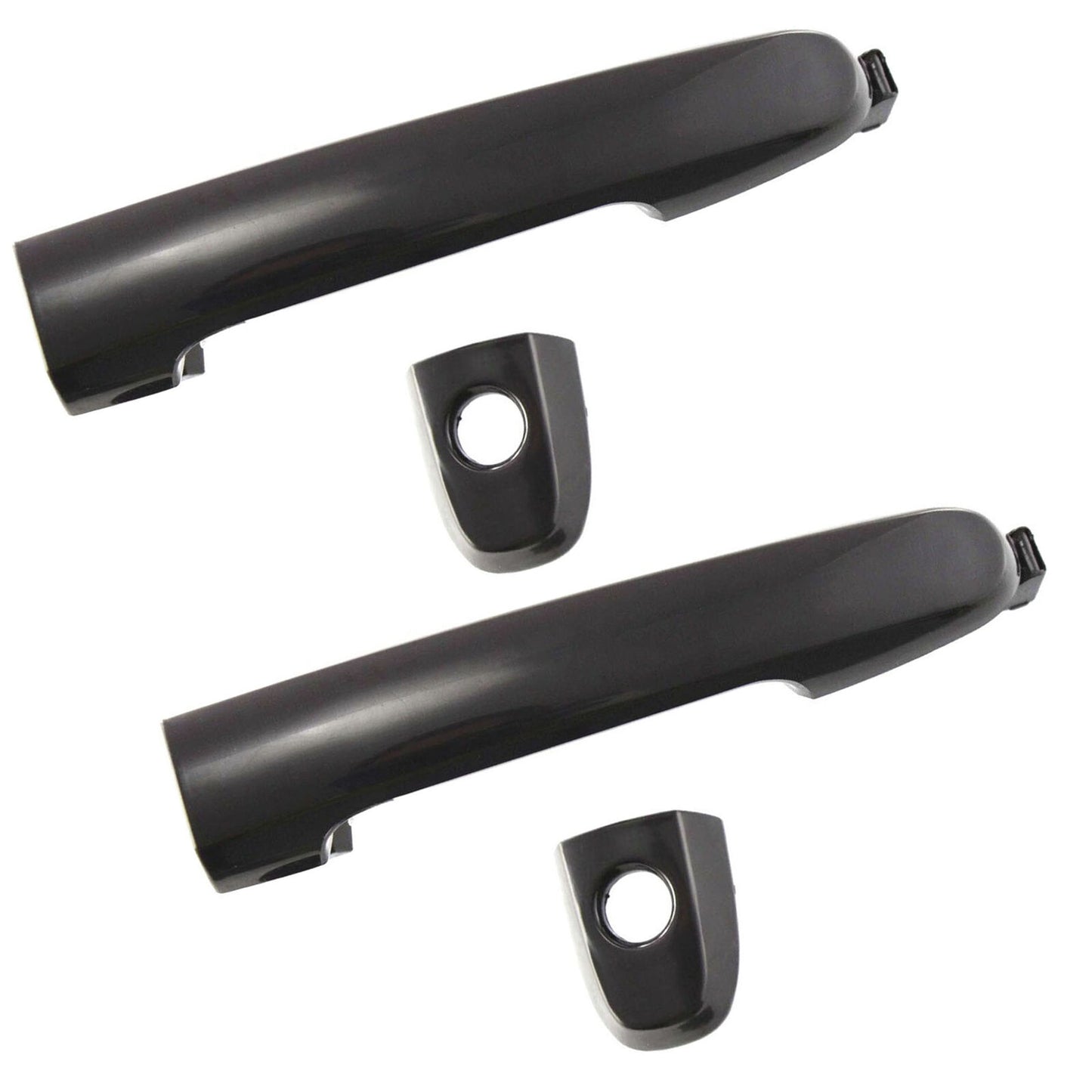 Front L&R Pair Set Outside Door Handle For 03-10 Pontiac Vibe Non Painted Black