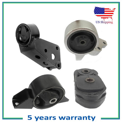Engine Motor & Trans. Mount Manual 4 PCS Set For 1991-1993 Nissan NX 1.6L