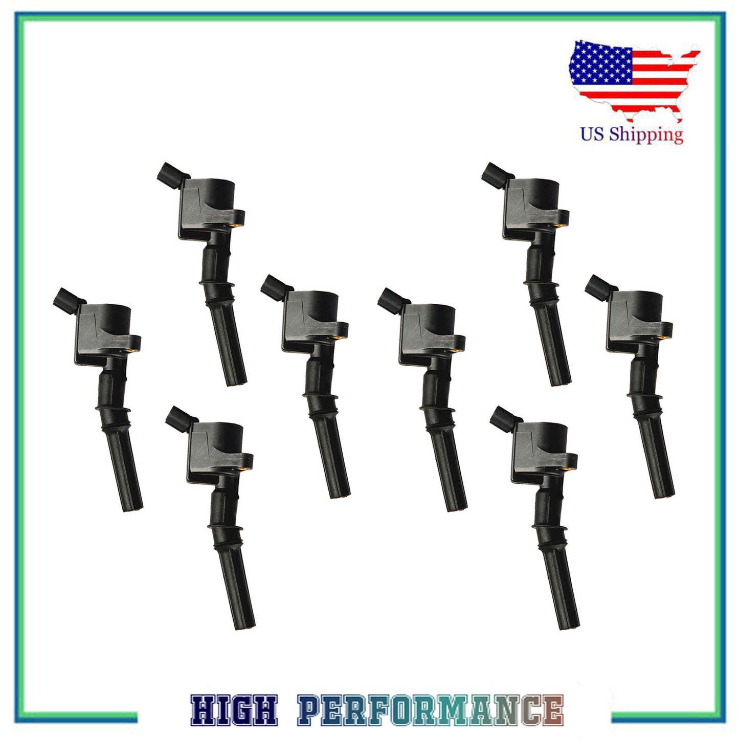 New Ignition Coil For Set 8PCS Ford Mercury Lincoln FD503 DG508 4.6L 5.4L 6.8L
