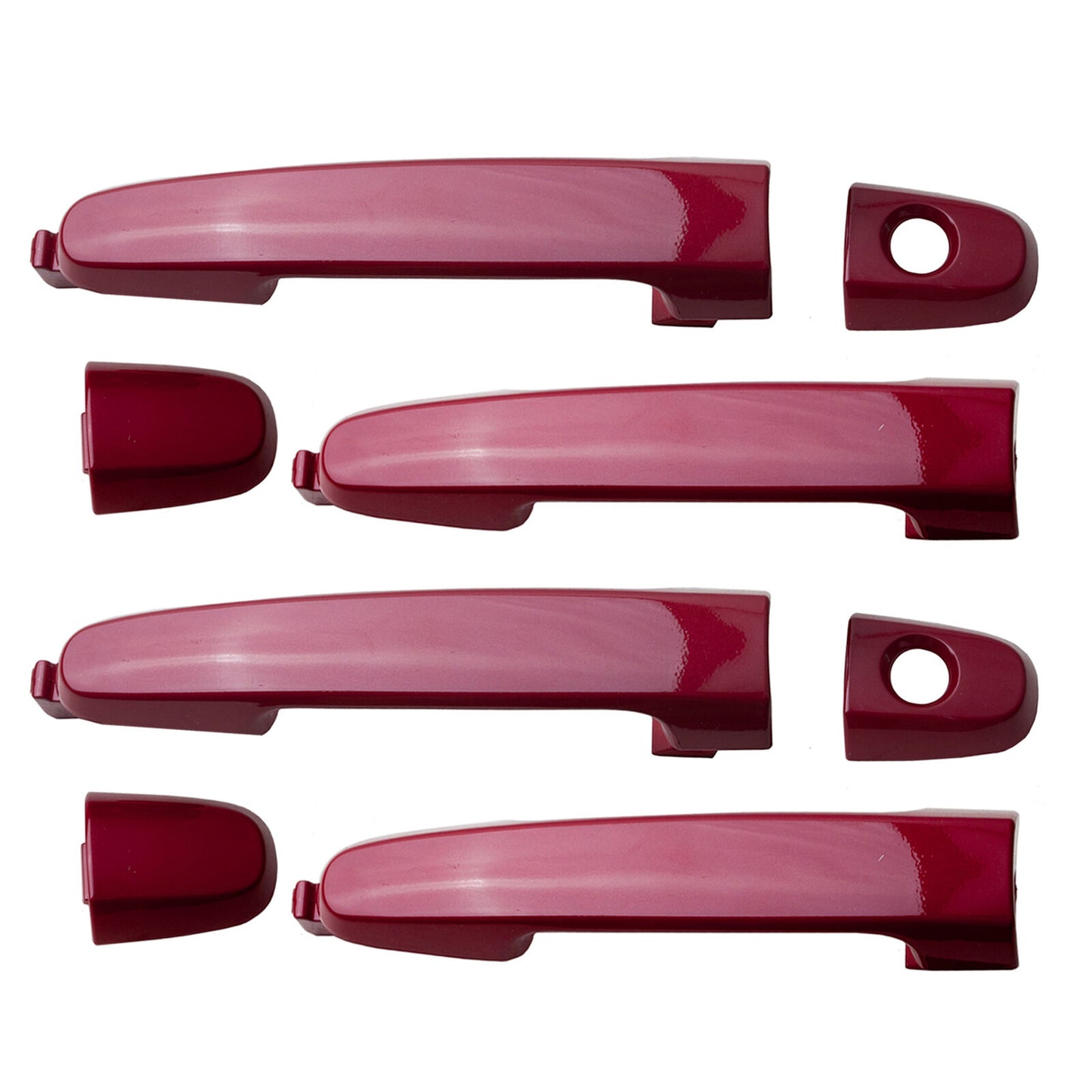 Set of 4PCS New Outside Door Handle 3R3 Red For 2003-2010 Pontiac Vibe 1.8 2.4L