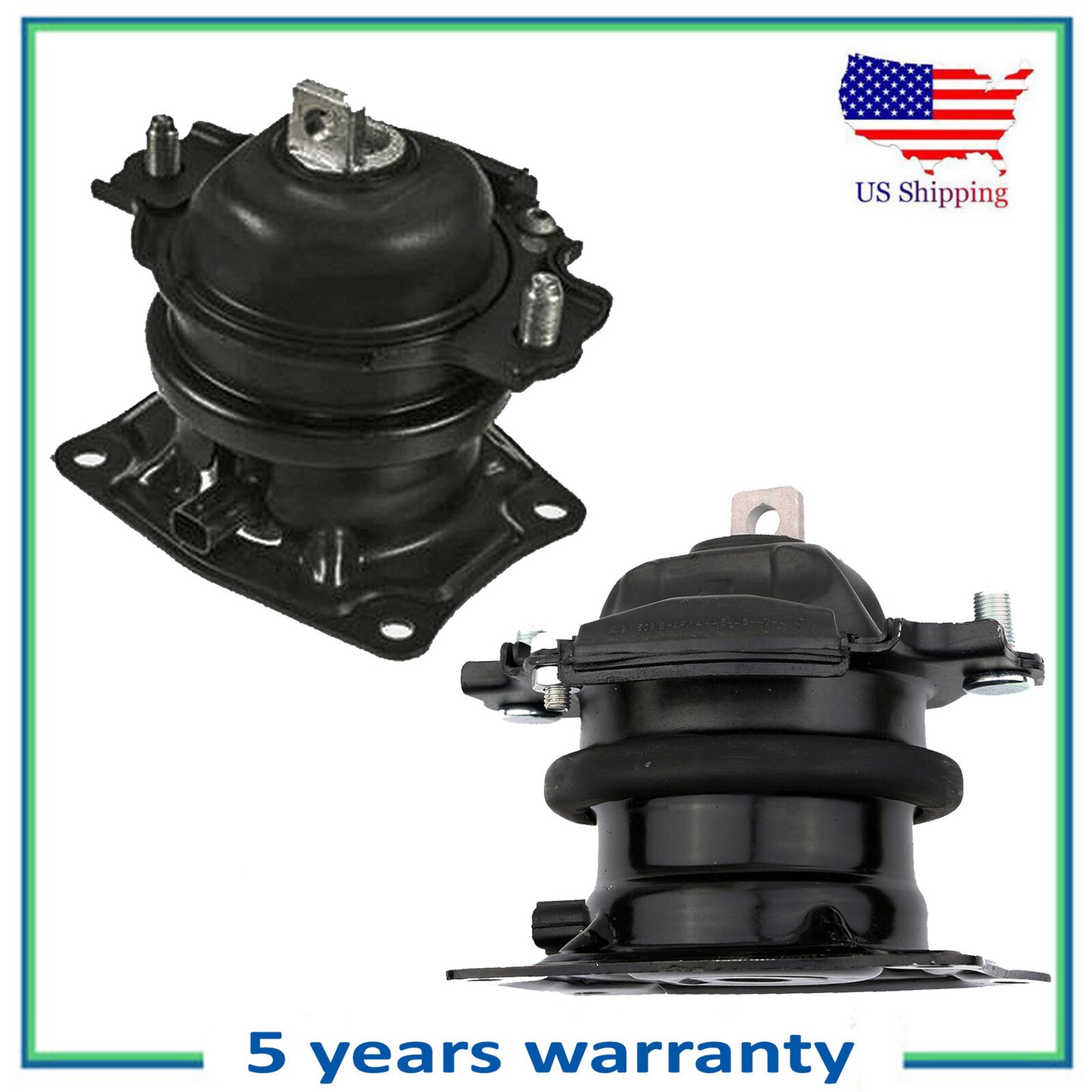 Front & Rear Engine Motor Mount 65027EL 4583EL For 06-08 Honda Pilot 3.5L FWD