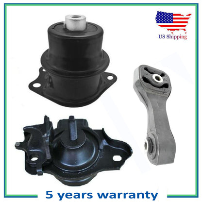 3PCS Anteriore & Motore Montante per Manuale Trans. 09-14 Honda 1.5L
