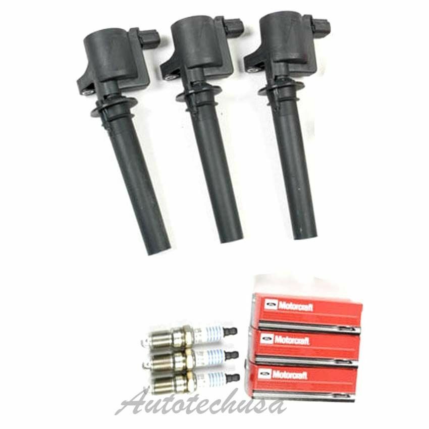 Para Mazda Ford Mercury 3Ignition Bobina DG513 Con/3 Bujía SP433 IC048 B269 3