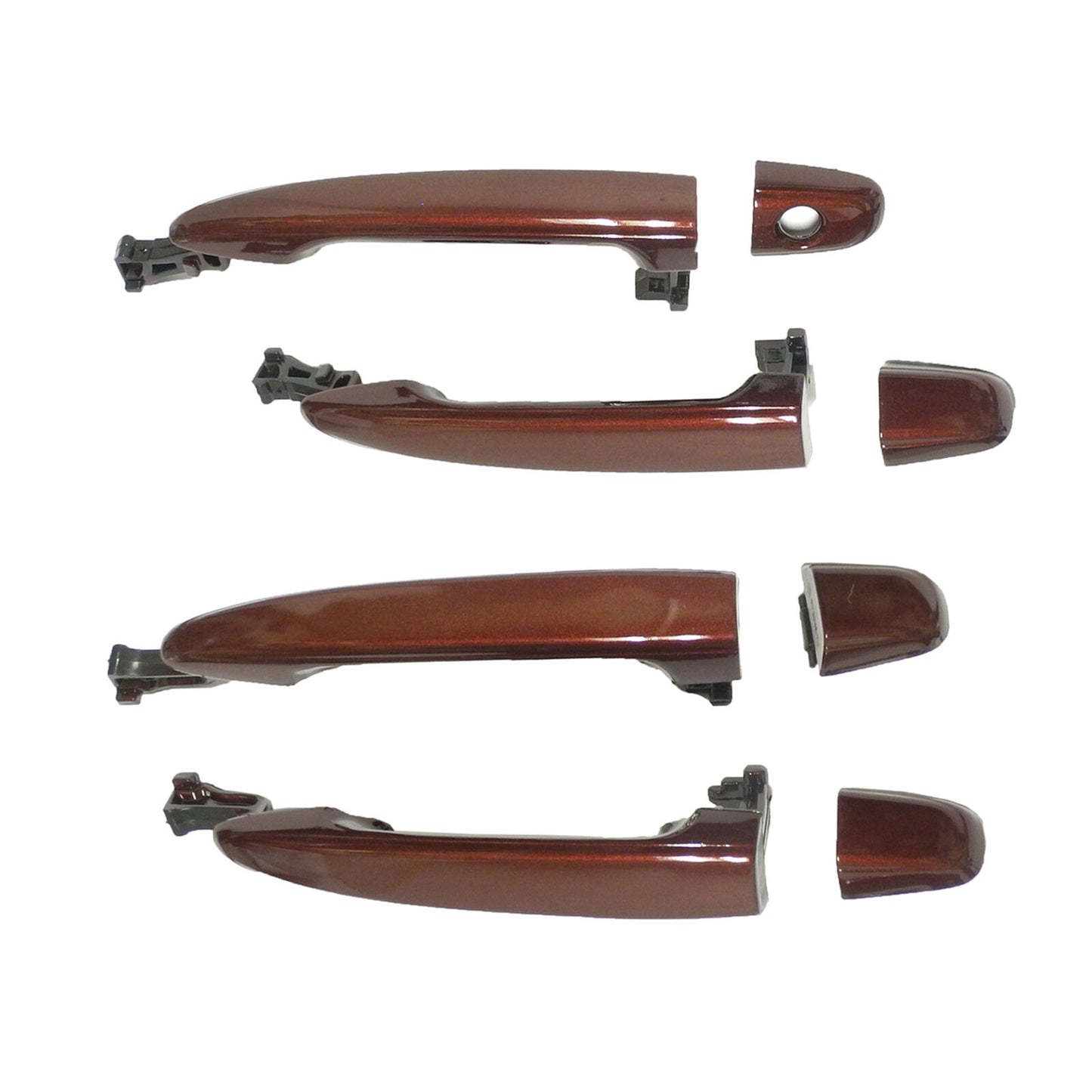 Outside Door Handle Set 4 PCS For 2004-2010 Toyota Sienna Salsa Red Pearl 3Q3