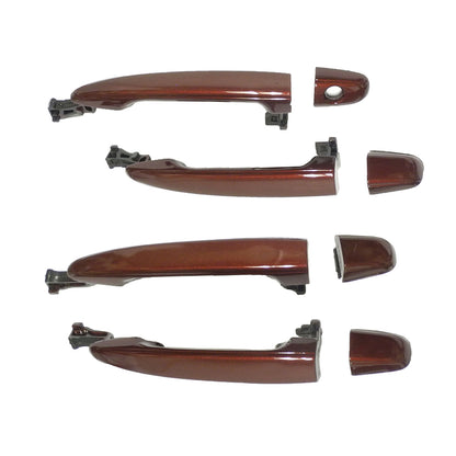 Outside Door Handle Set 4 PCS For 2004-2010 Toyota Sienna Salsa Red Pearl 3Q3