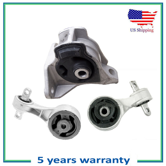 Set of 3PCS Engine Motor & Transmission Mount New For Acura ILX Honda Civic 2.4L