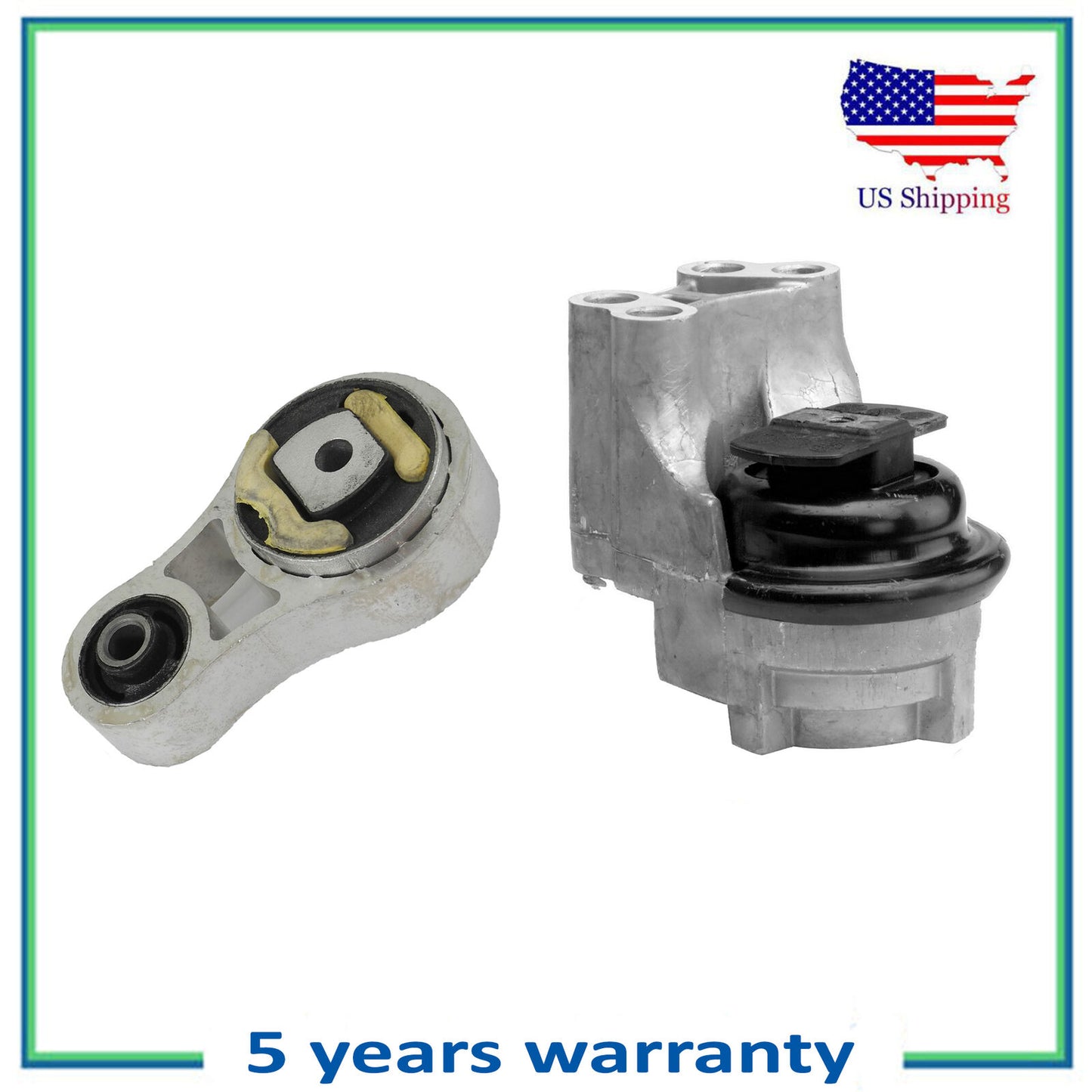 Set of 2PCS 5571 5570 Engine Motor Mount New For Ford Fusion Lincoln MKZ 3.5L V6