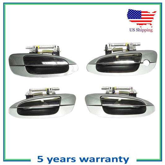 MotorKing Exterior Door Handle UPGRADED For NISSAN ALTIMA 4 PCS DY2 GREEN CHROME