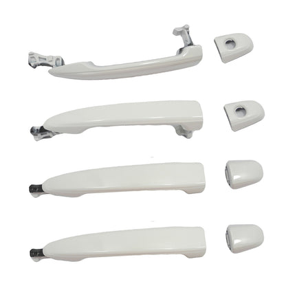 Front & Rear Outside Door Handle Set For 04-10 Toyota Sienna Super White II 040