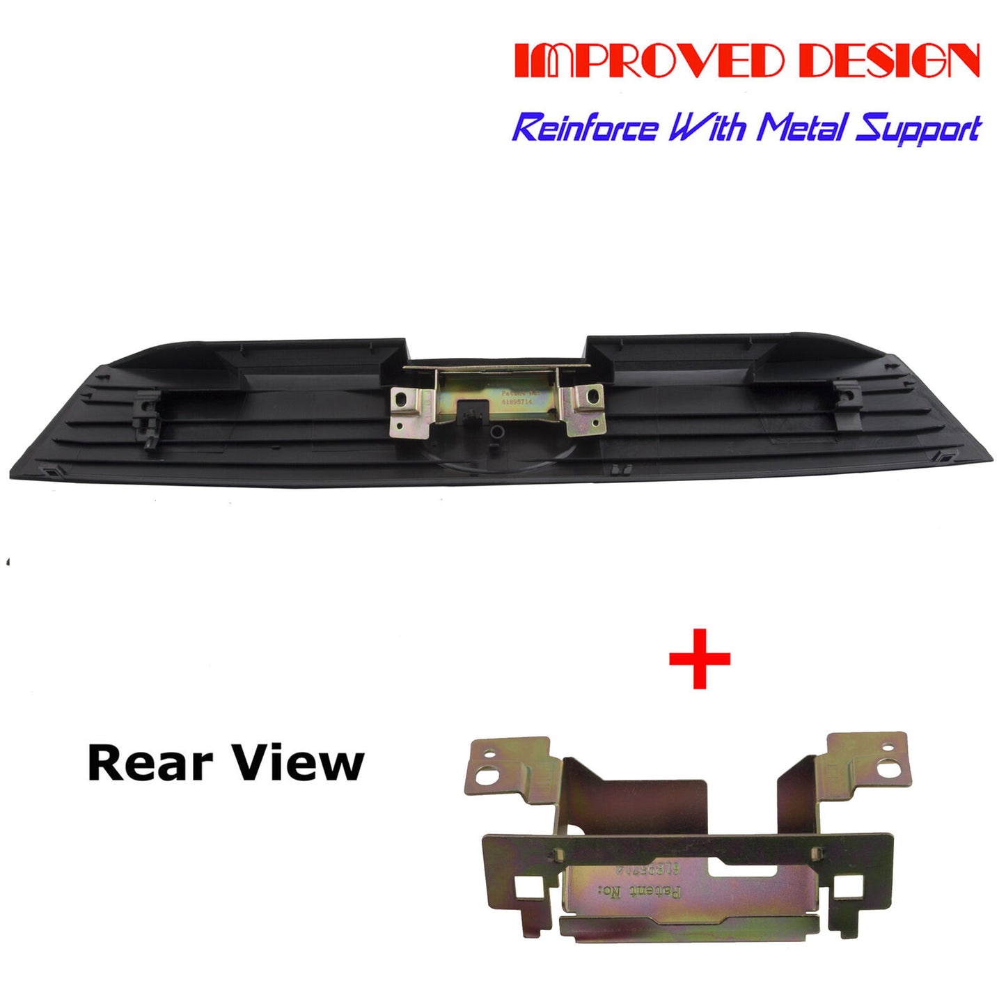 DS11E0BR Tailgate Handle Garnish Trim Strip For 05 06-10 Scion tC 1E0 Dark Gray