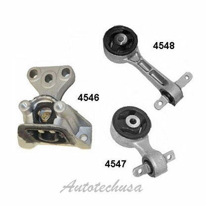 M606 Engine Motor & Trans Mount Set 3PCS For 06-11 Honda Civic 1.8L for Manual