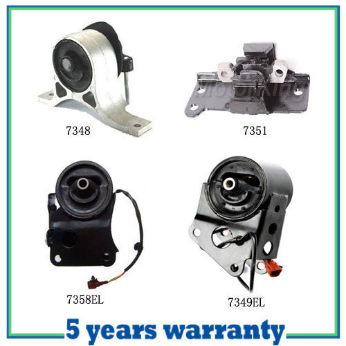 For 2004-2006 Nissan Maxima 3.5L Auto w/ Sensor Engine Trans Mount Set 4 M008