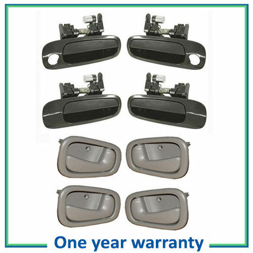 98-02 For Toyota Corolla Interior Gray & Outside Non-Painted Door Handle DS27