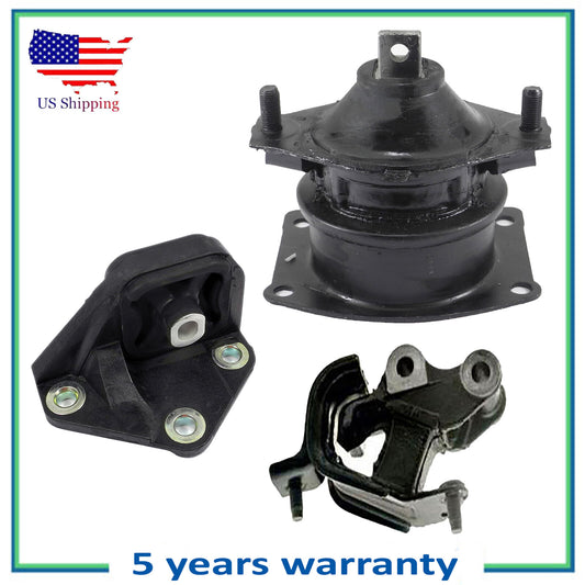 3PCS Set M4117 Engine Motor & Trans Mount For 2003-2007 Honda Accord 2.4L Manual