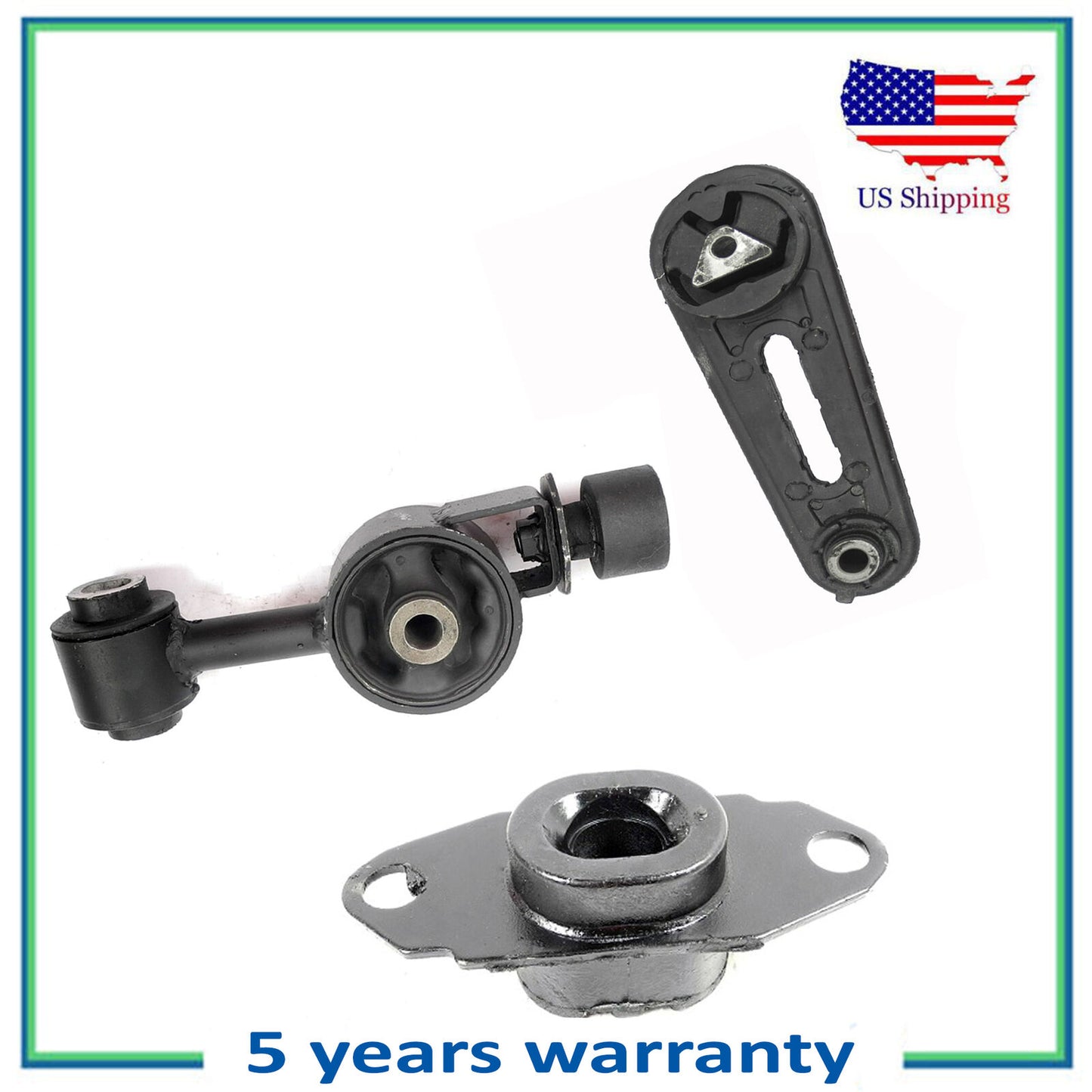 M419 Moteur & Trans Montage Set 3PCS Pour 2007-2011 Nissan Versa Cube 1.8L