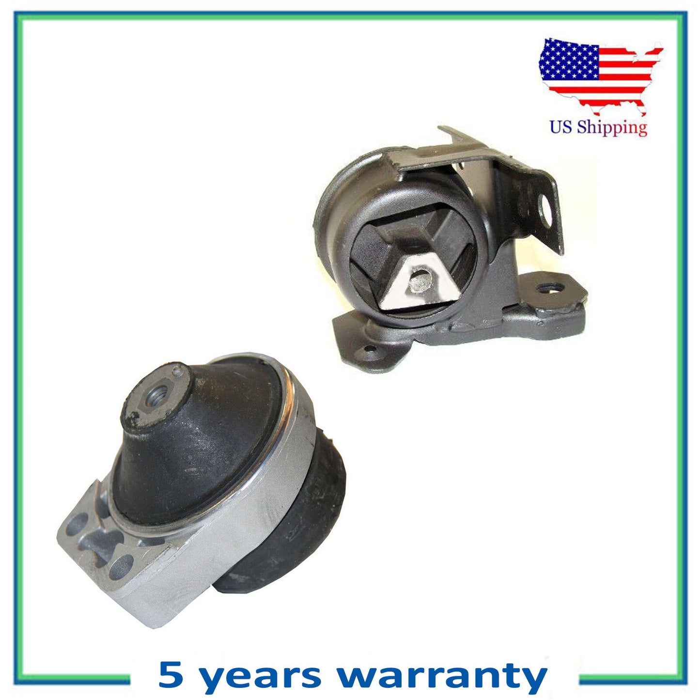 Engine Motor & Trans Mount 2890 5279 2PCS For 1998-2000 Ford Contour SE 2.0L FWD