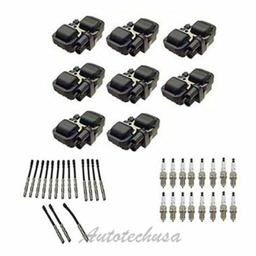 UF359 8 Accensione Bobina & SK16R11 Denso di Spina & Bosch Filo Set Per Mercedes