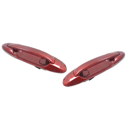 Rear Pair Outside Door Handle For 3K4 Sunfire Red Pearl Toyota Tundra Sequoia
