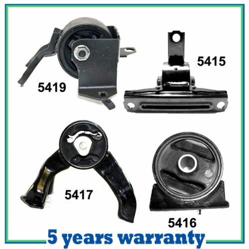 Motor & Trans Mount M1052 07-11 Dodge Caliber 2.4L Set 4 PCS For Manul w/o Turbo