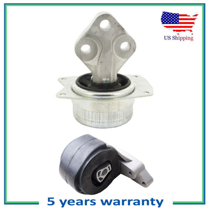 Set 2PCS Left & Rear Transmission Mount for Auto for 2010-2011 Cadillac SRX 2.8L