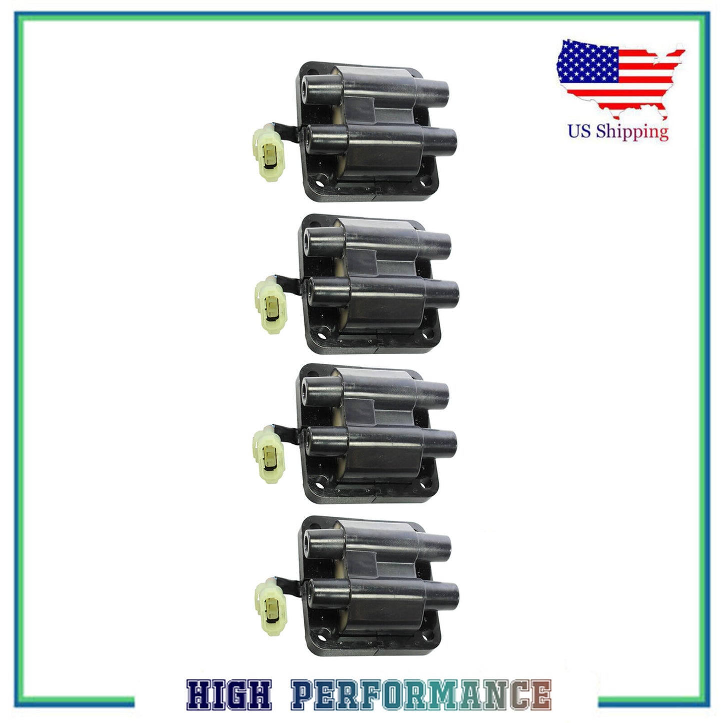 Juego 4PCS Encendido Bobina Para UF159 5C1275 Subaru Legado Impreza Forester