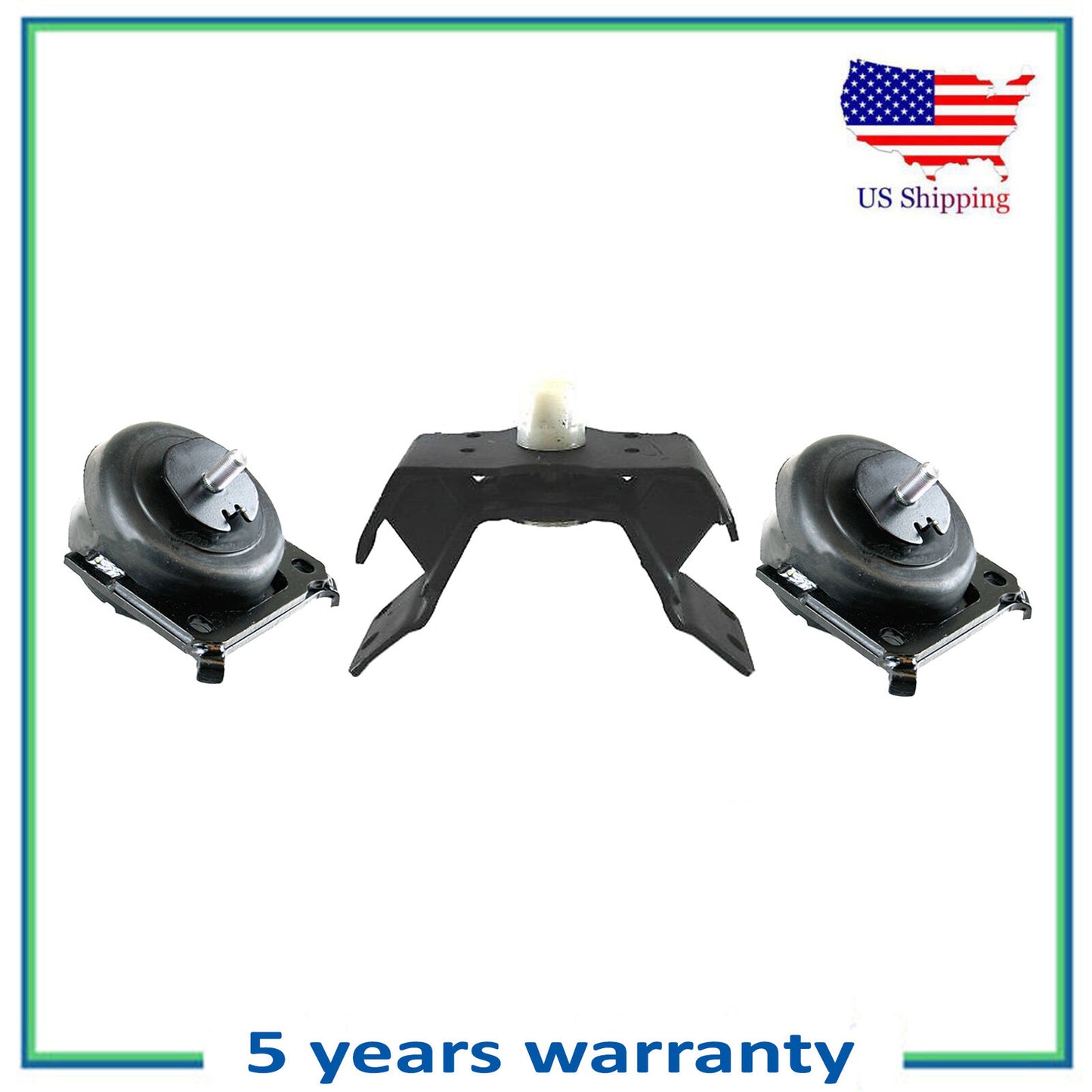 Set 3pcs Engine Motor & Trans Mount For Toyota 4Runner FJ Cruiser Tacoma 4.0 4WD