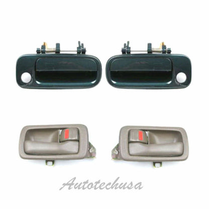 92-96 Pour Camry Porte Poignée 2 Avant Extérieur Vert 6M1 & 2 Intérieur Marron